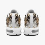 Air Cushion Sneakers Silver and Gold Biomechanical