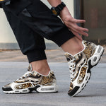 Air Cushion Sneakers Silver and Gold Biomechanical