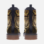 Leather Boots Steampunk Bronze Gears