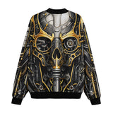 Bomber Jacket Futuristic Robot Skull Concept