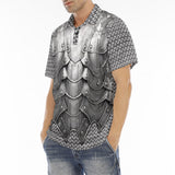 Men's Polo Shirt Fantasy Metal Armor