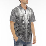 Men's Polo Shirt Fantasy Metal Armor