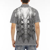 Men's Polo Shirt Fantasy Metal Armor