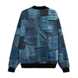 Bomber Jacket Vintage Denim Collage