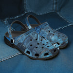 Classic Clogs Vintage Denim Collage