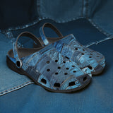Classic Clogs Vintage Denim Collage