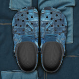 Classic Clogs Vintage Denim Collage