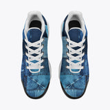 Air Cushion Sneakers Denim Patchwork