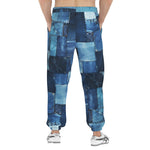 Men's Sweatpants Denim Patchwork