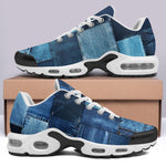 Air Cushion Sneakers Denim Patchwork