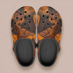 Classic Clogs Leather Patchwork with Stitching