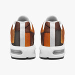 Air Cushion Sneakers Brown Leather Grunge Patchwork