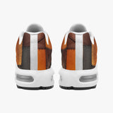 Air Cushion Sneakers Brown Leather Grunge Patchwork