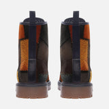 Leather Boots Brown Leather Grunge Patchwork