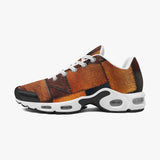 Air Cushion Sneakers Brown Leather Grunge Patchwork