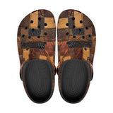 Classic Clogs Leather Patchwork Collage