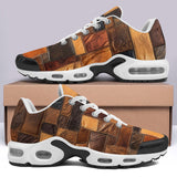 Air Cushion Sneakers Leather Patchwork Collage