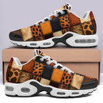 Air Cushion Sneakers Safari Animals Grungy Patchwork