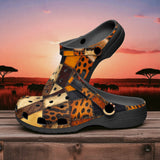 Classic Clogs Safari Animals Grungy Patchwork