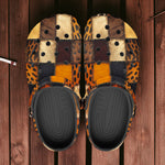 Classic Clogs Safari Animals Grungy Patchwork