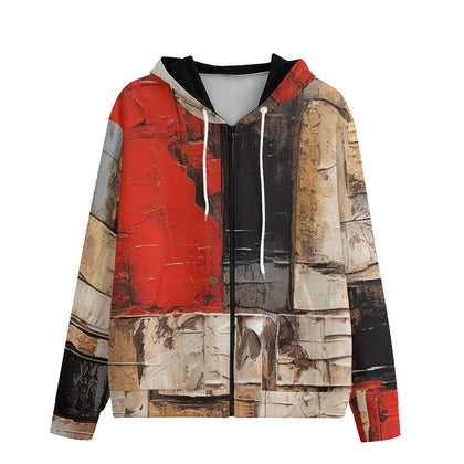 Men's Zip Up Hoodie Modern Art Abstraction