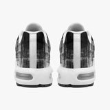 Air Cushion Sneakers Abstract Painting White and Black