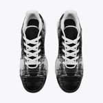 Air Cushion Sneakers Abstract Painting White and Black