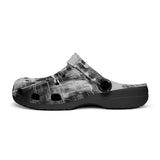 Classic Clogs Abstract Painting White and Black