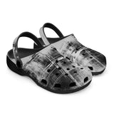 Classic Clogs Abstract Painting White and Black