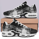 Air Cushion Sneakers Abstract Painting White and Black