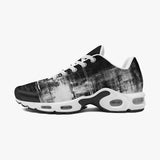 Air Cushion Sneakers Abstract Painting White and Black