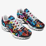 Air Cushion Sneakers Colorful Graffiti Letters