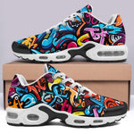 Air Cushion Sneakers Colorful Graffiti Letters