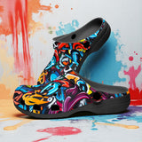 Classic Clogs Colorful Graffiti Letters