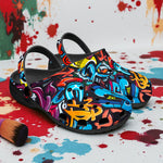 Classic Clogs Colorful Graffiti Letters