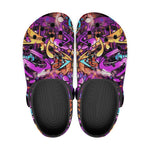 Classic Clogs Colorful Graffiti Design