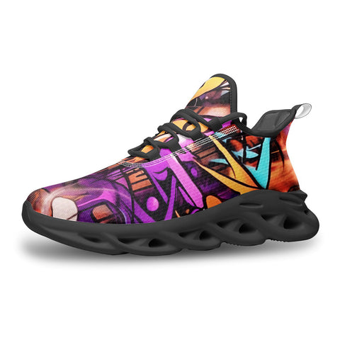 Sports Sneakers Colorful Graffiti Design