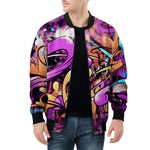 Bomber Jacket Colorful Graffiti Design