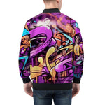 Bomber Jacket Colorful Graffiti Design