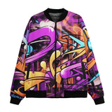 Bomber Jacket Colorful Graffiti Design