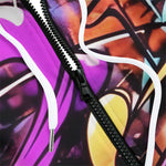 Men's Zip Up Hoodie Colorful graffiti Design
