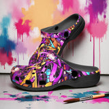 Classic Clogs Colorful Graffiti Design