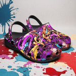 Classic Clogs Colorful Graffiti Design