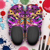 Classic Clogs Colorful Graffiti Design