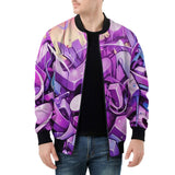 Bomber Jacket Neon Graffiti Artwork