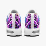 Air Cushion Sneakers Neon Graffiti Artwork