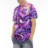 Men's Polo Shirt Neon Graffiti Artwork