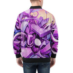 Bomber Jacket Neon Graffiti Artwork