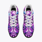 Air Cushion Sneakers Neon Graffiti Artwork