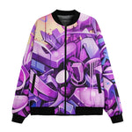 Bomber Jacket Neon Graffiti Artwork